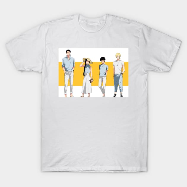 Banana Fish Summer T-Shirt by MykaAndSalmon